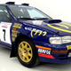 The 1994 Subaru Impreza in blue and yellow 555 livery
